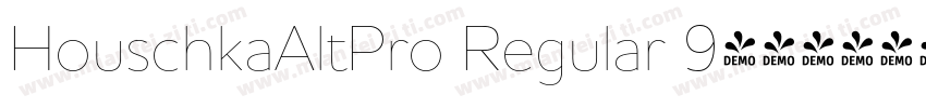 HouschkaAltPro Regular 9字体转换